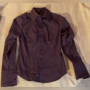 Express Solid Long Sleeves Shirt